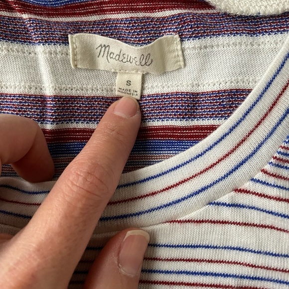 LIKE NEW Madewell Carita stripe tank top - Picture 5 of 7